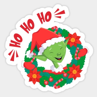 Alien X-mas Sticker